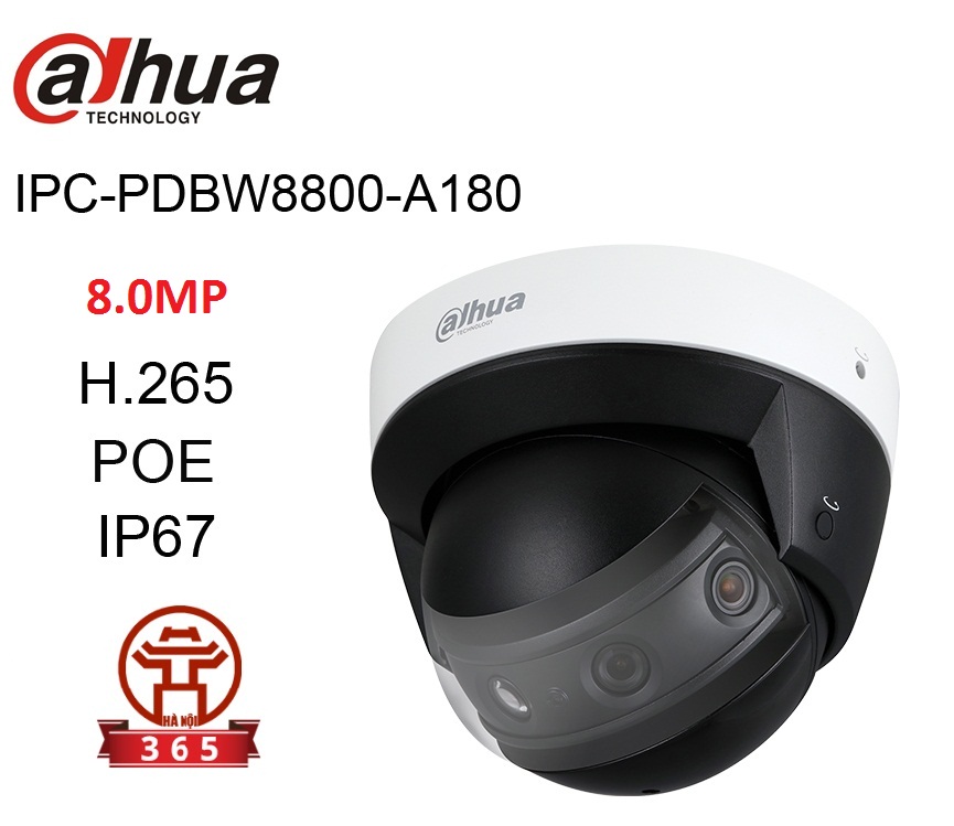 Phân phối CAMERA IP DAHUA IPC-PDBW8800-A180