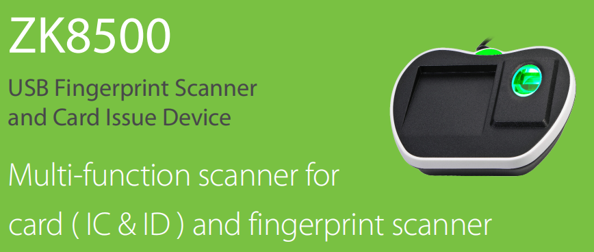 Phân phối ĐẦU ĐỌC VÂN TAY ZKTECO ZK8500R