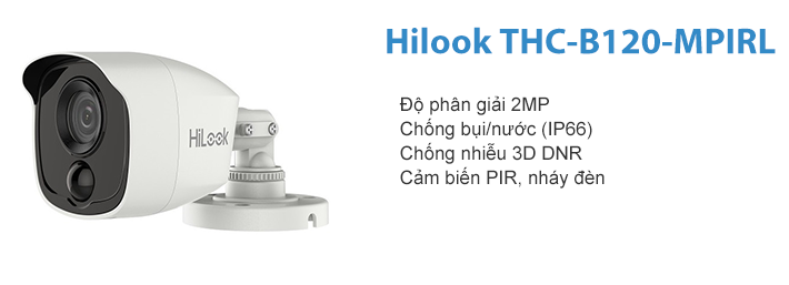 Bán Camera HDTVI 2MP Hilook THC-B120-MPIRL giá rẻ