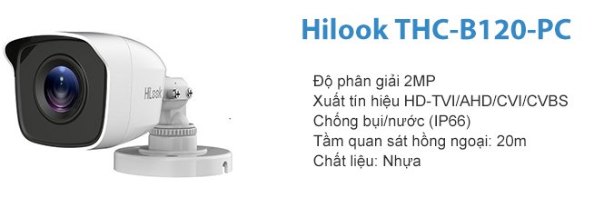 Lắp đặt Camera HDTVI 2MP Hilook THC-B120-PC