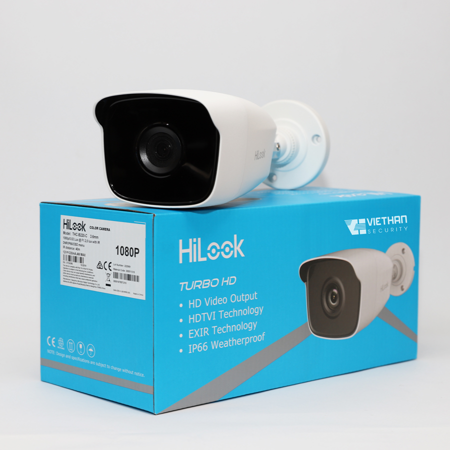 Lắp đặt Camera HDTVI 2.0MP Hilook THC-B220-C