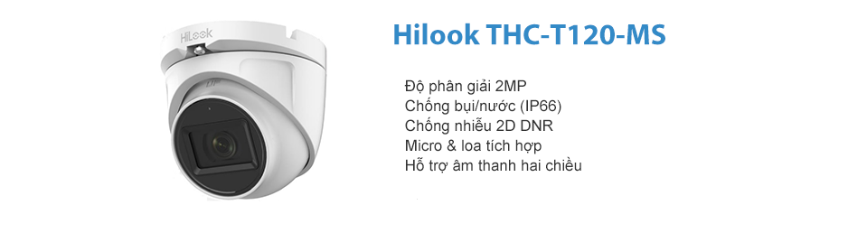 Bán Camera HDTVI 2.0MP Hilook THC-T120-MS giá rẻ