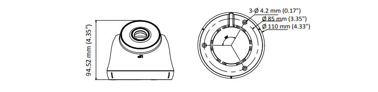 Lắp đặt Camera Dome HDTVI 4MP Hilook THC-T240-P