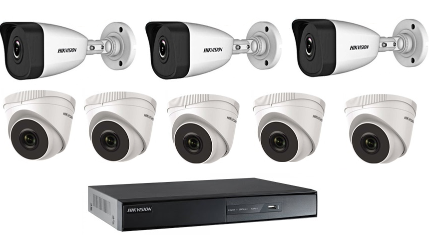 Bán BỘ 8 CAMERA IP 2.0MP HIKVISION (TRONG NHÀ HOẶC NGOÀI TRỜI) giá rẻ