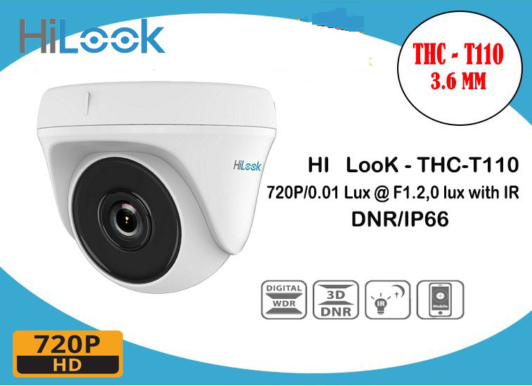 Nơi bán CAMERA HD-TVI 1MP HILOOK THC-T110-P giá rẻ