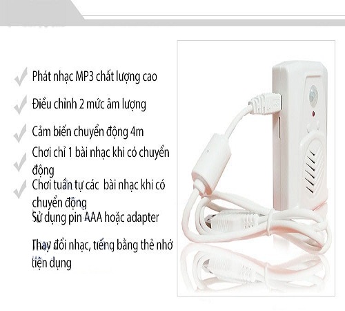 Báo khách 2 chiều phát nhạc MP3 từ thẻ nhớ Darho