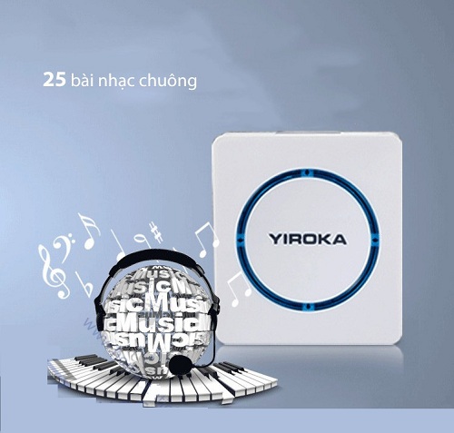 Chuông không dây không dùng pin, chống nước Yiroka Z-289