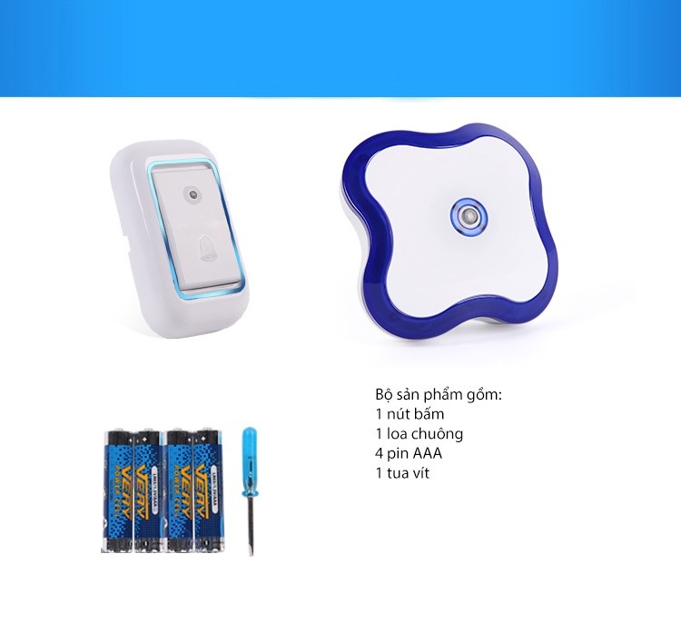 Chuông không dây kiêm đèn ngủ Smart Bell SB-8888