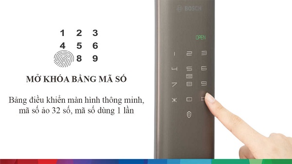 Chất liệu bền đẹp của khóa cửa Bosch FU750