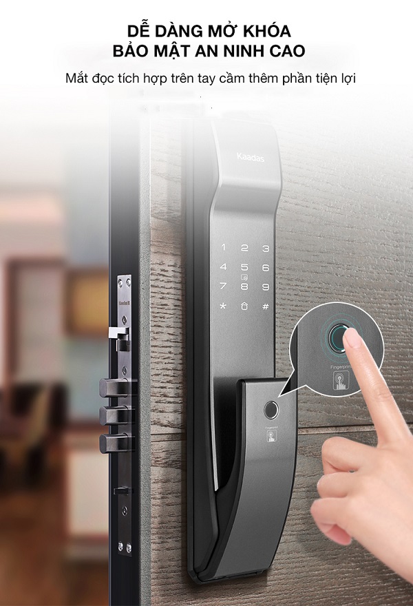 Bảo mật an ninh cao với khóa Kaadas K9-5W