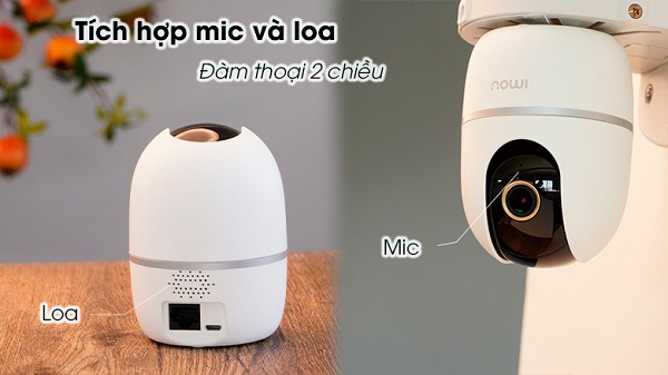 Tích hợp loa và mic đàm thoại dễ dàng