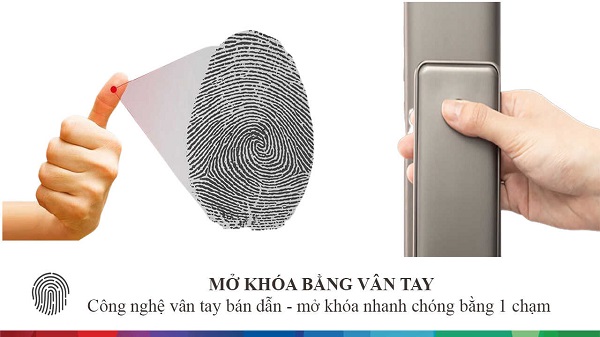 Công nghệ vân tay bán dẫn mở trong 1 chạm