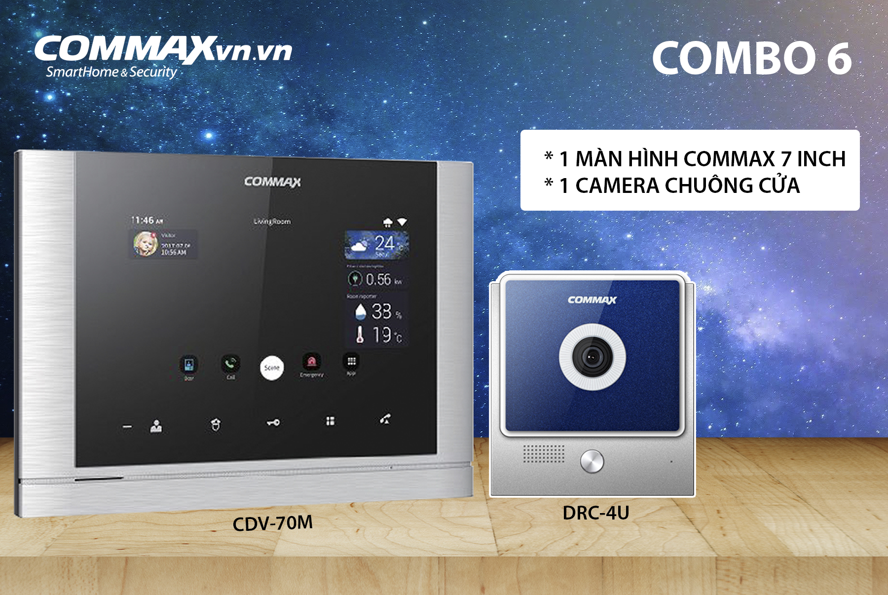 lắp đặt CAMERA CHUÔNG CỬA COMMAX DRC-4U giá rẻ