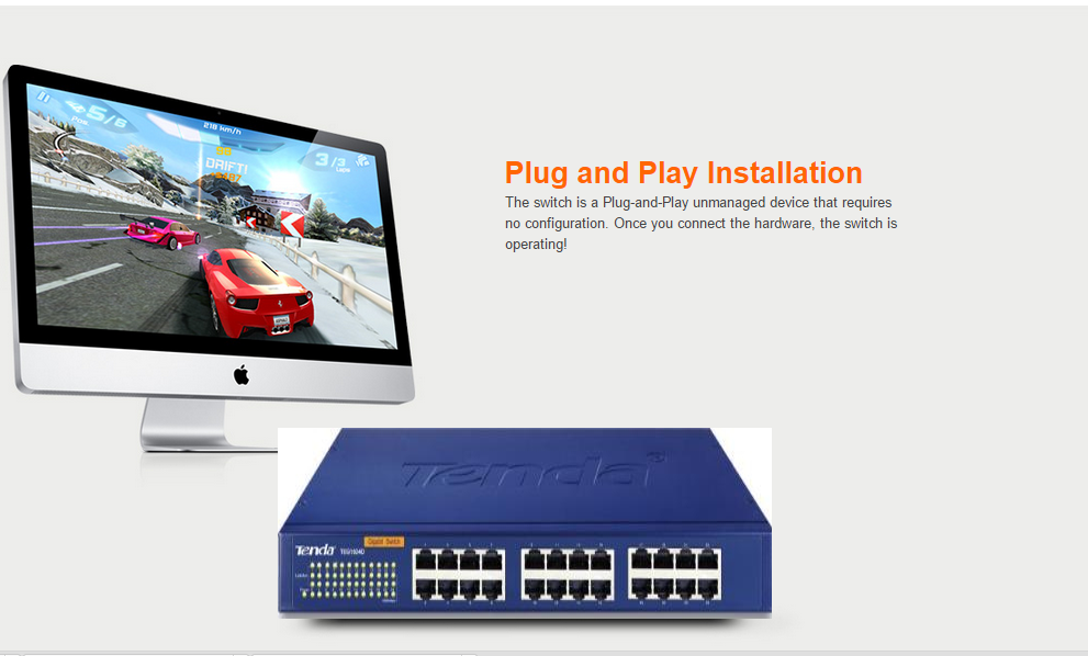 Nơi bán Bộ chia mạng 24 Port Tenda TEG1024G uy tín