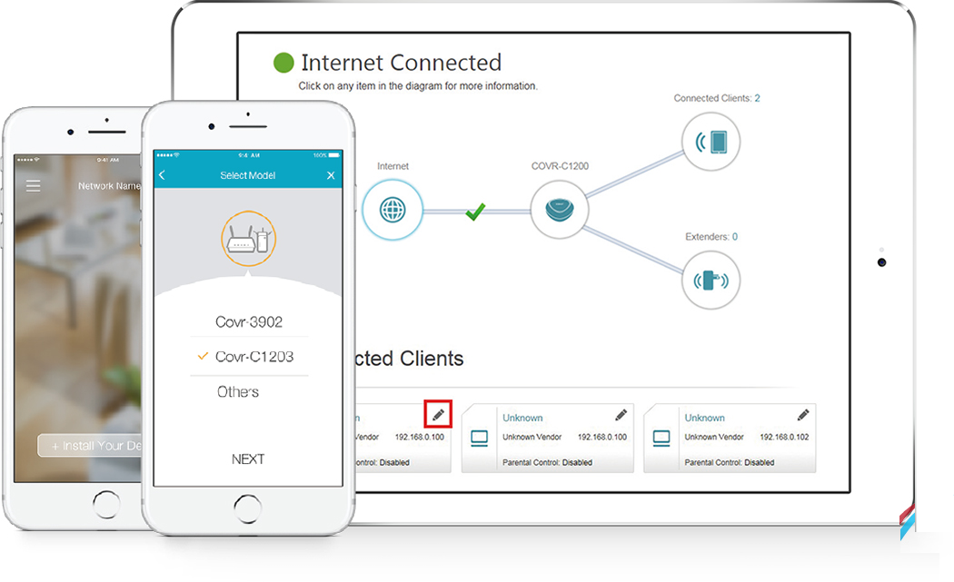 Bán Thiết bị phát Wifi Mesh D-link COVR-1203/ESG uy tín