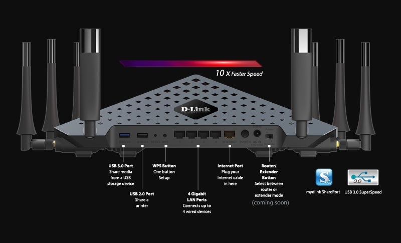  địa chỉ bán THIẾT BỊ PHÁT WIFI D-LINK AC5300 DIR-895L giá rẻ