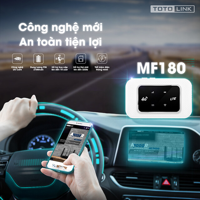 Lắp đặt Bộ phát wifi 4G TotoLink MF180 uy tín