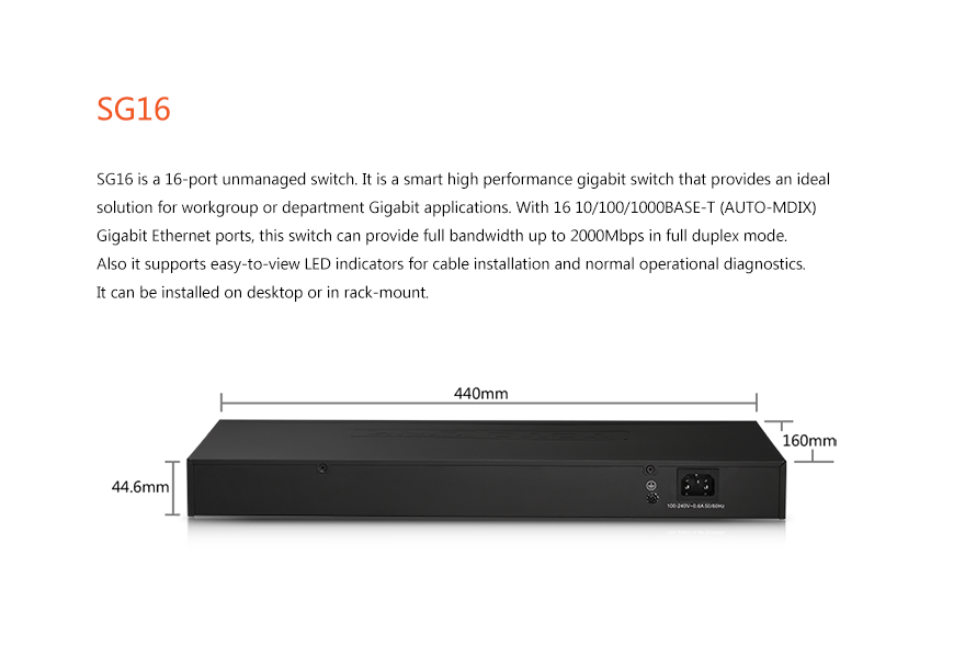 Mua Bộ Chia Mạng Switch 16 cổng Totolink SG16 ở đâu uy tín