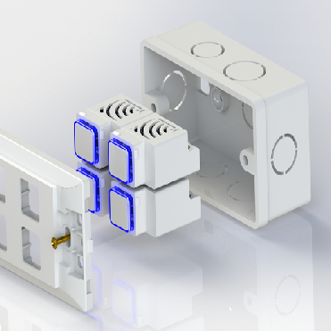Công tắc điều khiển từ xa IR HOMEMATIC HMX-3C-TIRV1 (hạt tròn)