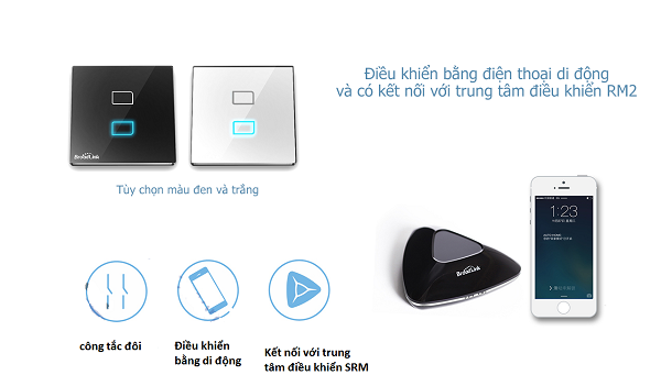 Công tắc cảm ứng điều khiển từ xa Broadlink TC2