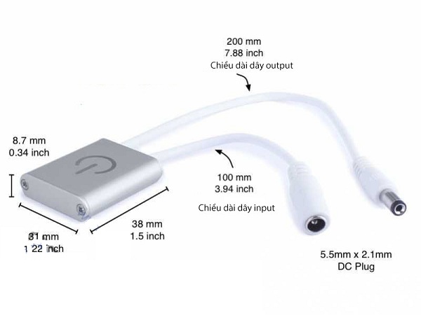 Công tắc cảm biến tiệm cận dành cho tủ quần áo iSensor IS01