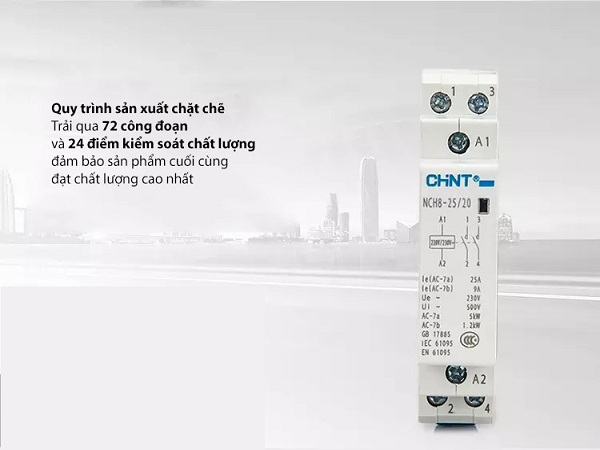 Khởi động từ 1 pha CHINT NCH8 20A/25A
