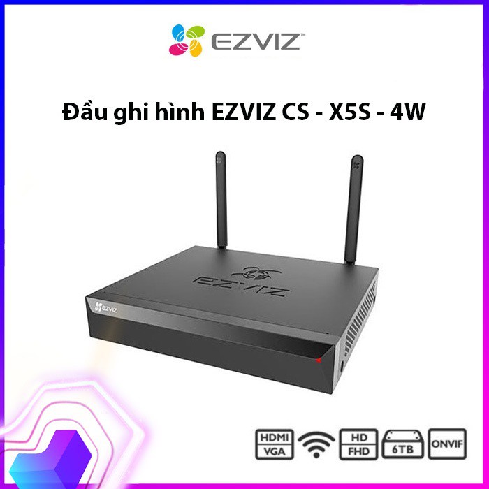 Lắp đặt Đầu ghi hình camera IP Wifi 4 kênh EZVIZ CS-X5S-4W