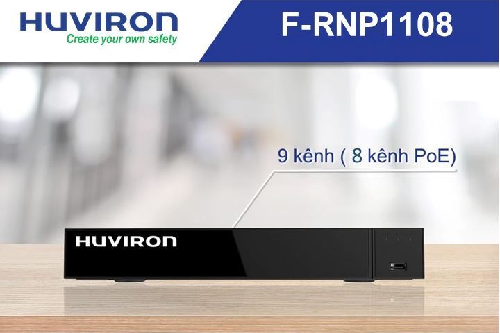 Bán Đầu ghi hình HUVIRON F-RNP1108 9 kênh 8 PoE