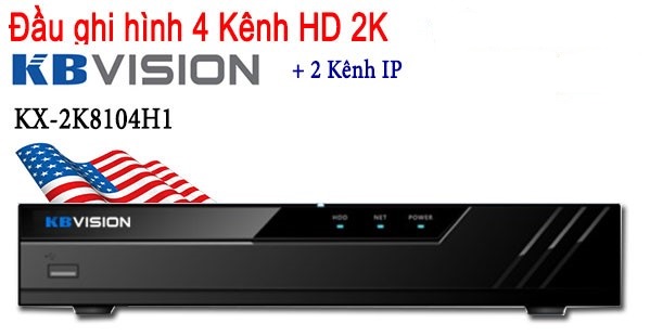 Đầu ghi hình 4 kênh 5in1 KBVISION KX-2K8104H1