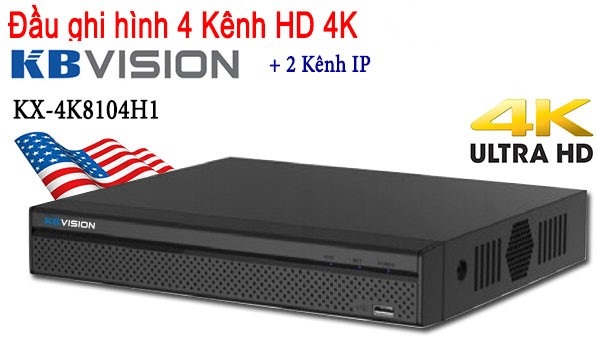 Đầu ghi hình 4 kênh 5in1 KBVISION KX-4K8104H1