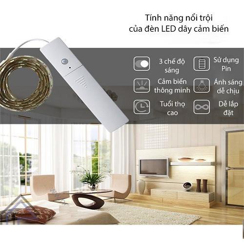 Bán Bộ đèn LED dây dùng pin cảm biến ánh sáng và chuyển động LEDLINE01