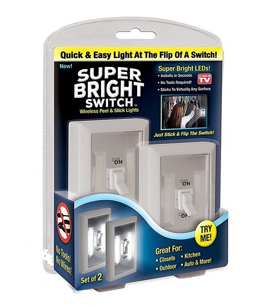 Bộ 2 Đèn Led công tắc gạt super bright switch SBLW