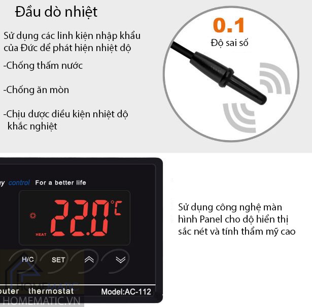 Ổ cắm cảm biến nhiệt độ chính xác AC112