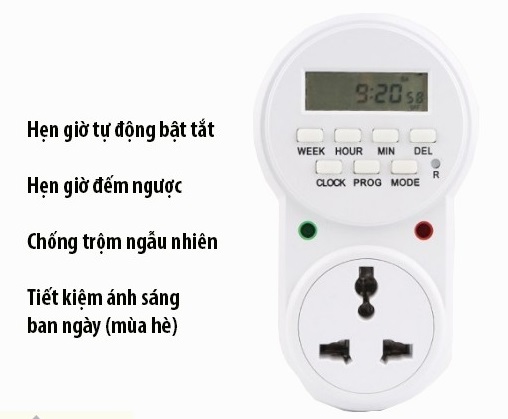 Ổ cắm hẹn giờ điện tử GETA-GR