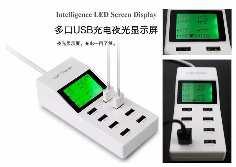 Ổ cắm sạc USB 8 cổng YC-CDA6