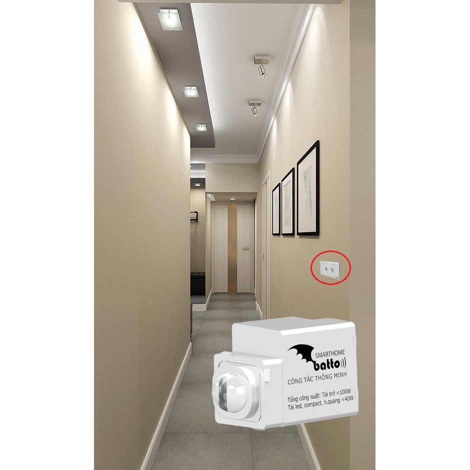 Bán Hạt công tắc cảm biến chuyển động góc hẹp BTX-3C-PIRV2 giá rẻ