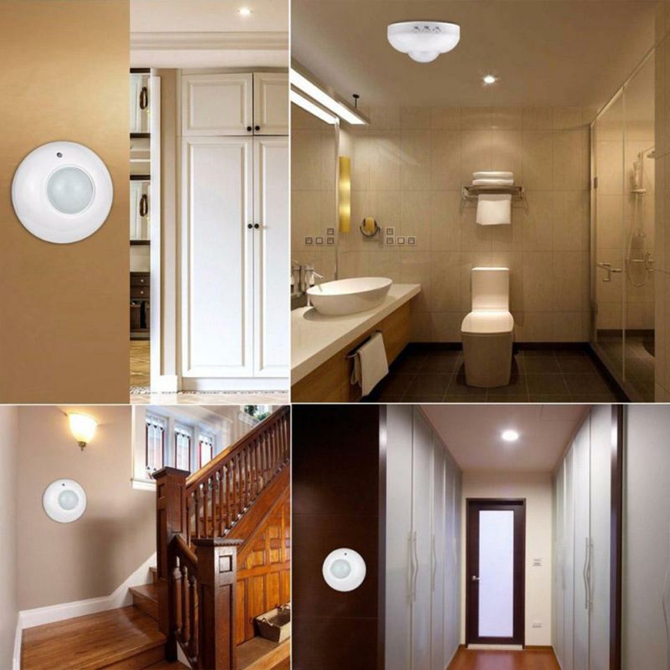 Công tắc cảm biến chuyển động hồng ngoại & ánh sáng P003 lắp trần nổi