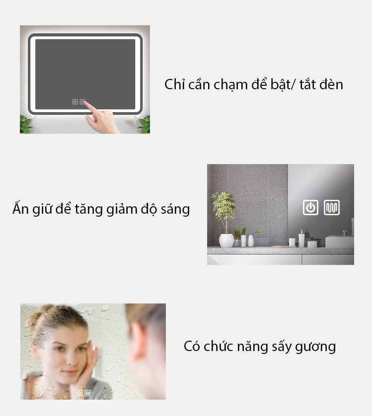 Công tắc cảm ứng dán gương, sấy gương Marvel One HM-B12TOB03