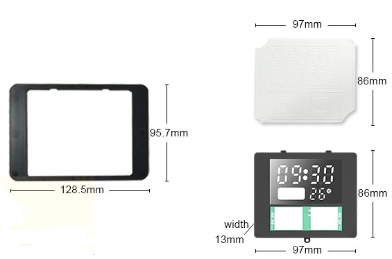 Công tắc gương cảm ứng và đồng hồ HMCY-D12TOK5P03