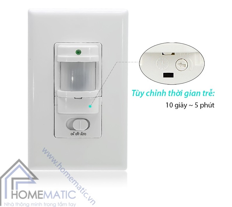 Công tắc cảm biến chuyển động âm tường PIR118-01