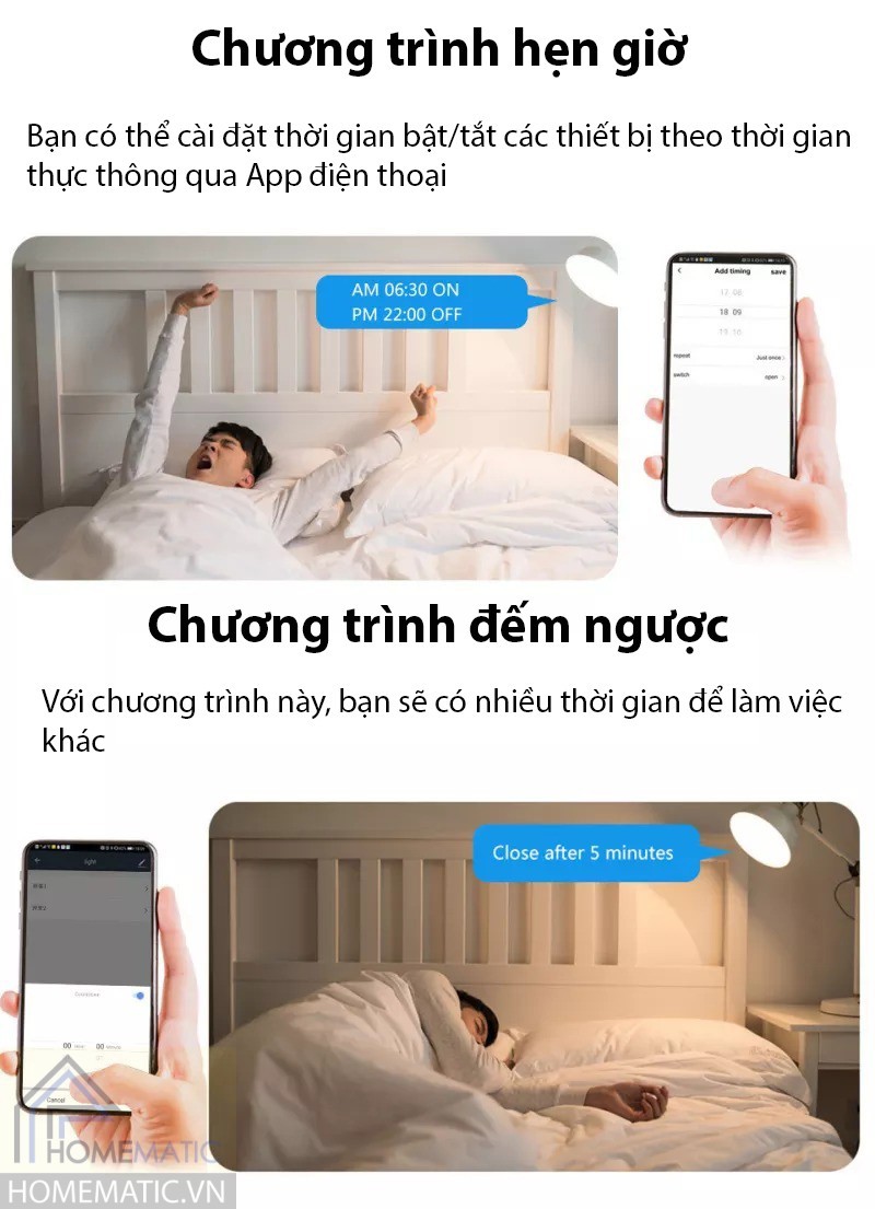 Công tắc Wifi mặt kính thế hệ mới Tuya HM21 (Remote)