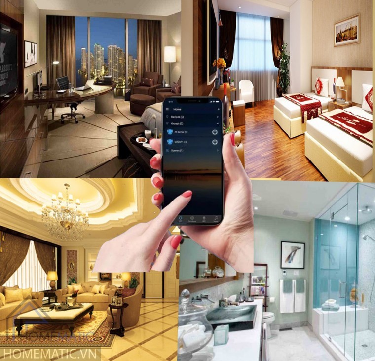 Bán Công tắc Zigbee mặt kính cảm ứng viền kim loại Tuya HM62 giá rẻ