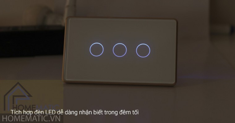 Bán Công tắc Zigbee mặt kính cảm ứng viền kim loại Tuya HM62 giá rẻ