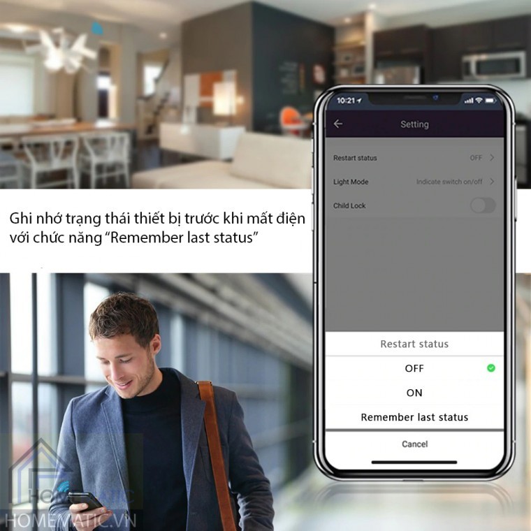 Bán Công tắc bình nước nóng wifi Tuya 20A WH100-US giá rẻ