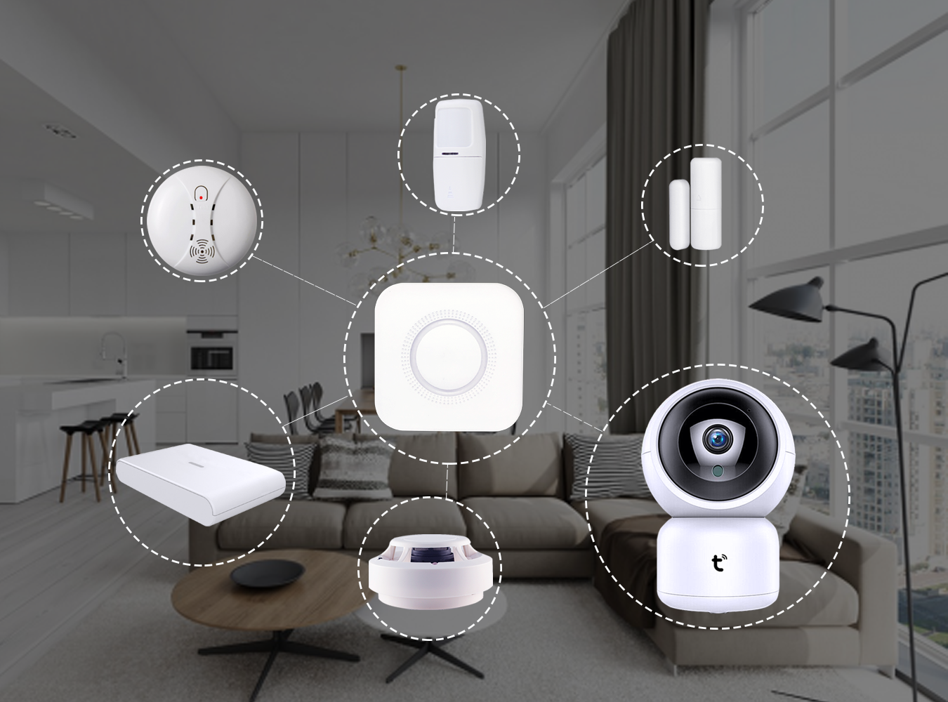 Đại lý phân phối BỘ BÁO ĐỘNG CHỐNG TRỘM QUA WIFI SMARTZ I5