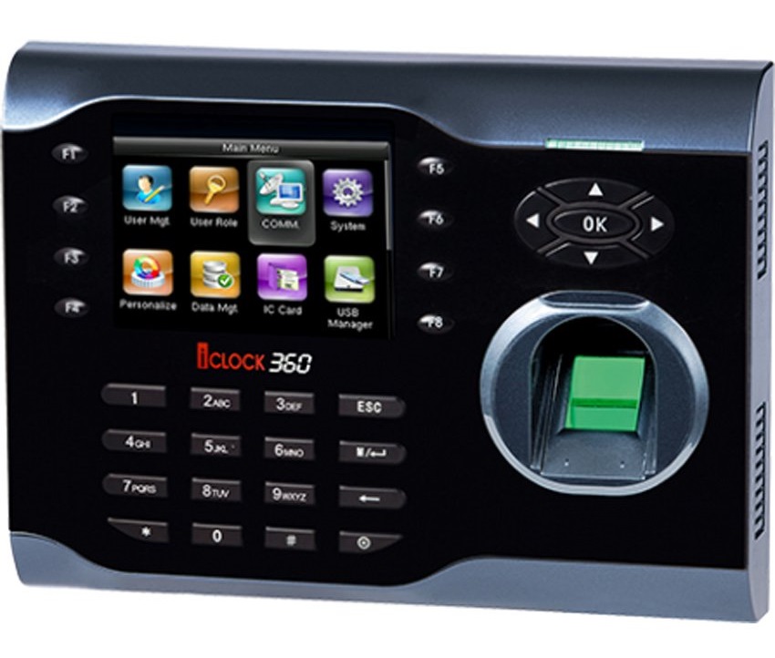 Phân phối Máy chấm công vân tay và thẻ Ronald Jack Iclock 360
