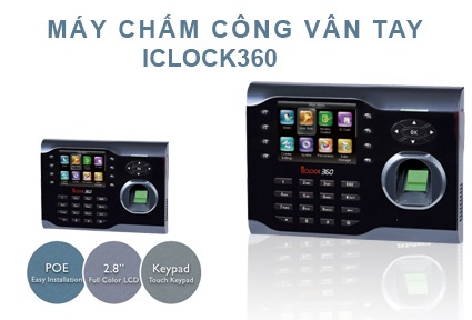 Địa chỉ bán Máy chấm công vân tay và thẻ Ronald Jack Iclock 360 giá rẻ