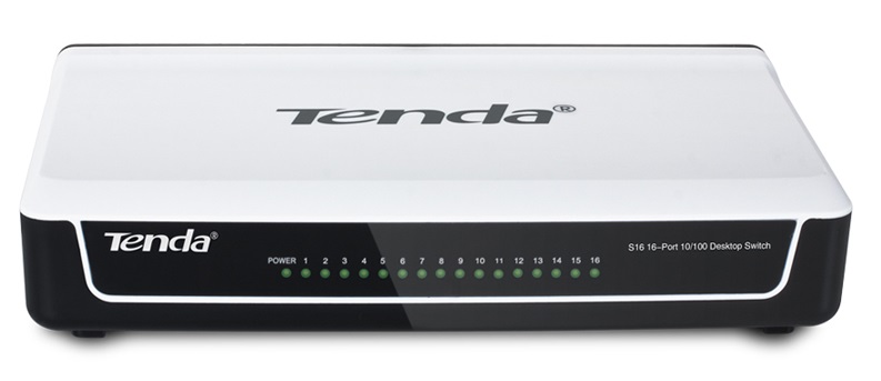 Đại lý phân phối Bộ chia mạng Switch 16 port Tenda S16 chính hãng