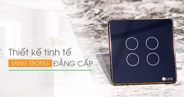 Đại lý phân phối CÔNG TẮC CẢM ỨNG 4 NÚT LUMI LM-S4