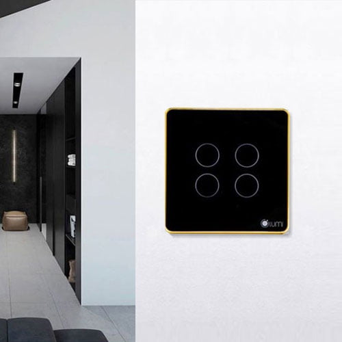 Phân phối CÔNG TẮC CẢM ỨNG 4 NÚT NGUỒN 1 DÂY LUMI LM-S4L